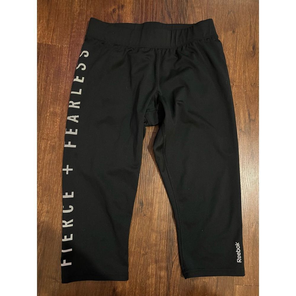 Reebok fierce + fearless leggings cropped M